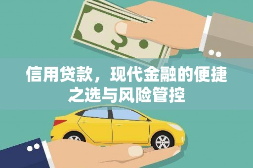 琼中信用贷款，现代金融的便捷之选与风险管控