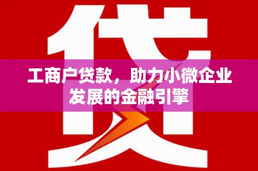 琼中工商户贷款，助力小微企业发展的金融引擎