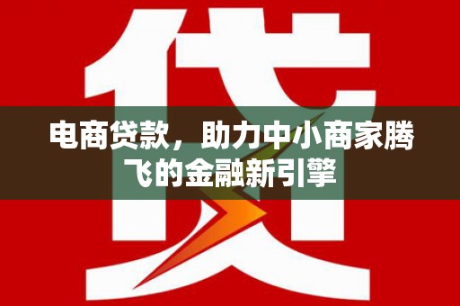 琼中电商贷款，助力中小商家腾飞的金融新引擎