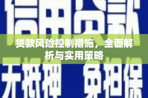 琼中贷款风险控制措施，全面解析与实用策略