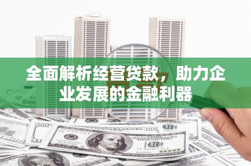 琼中全面解析经营贷款，助力企业发展的金融利器