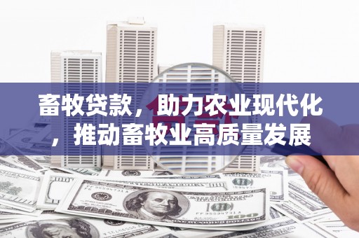 琼中畜牧贷款，助力农业现代化，推动畜牧业高质量发展