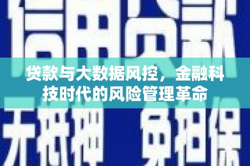 琼中贷款与大数据风控，金融科技时代的风险管理革命