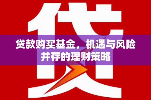 琼中贷款购买基金，机遇与风险并存的理财策略