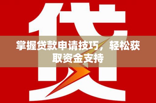 琼中掌握贷款申请技巧，轻松获取资金支持