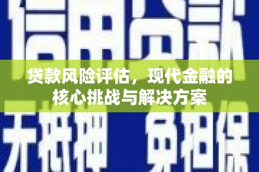 琼中贷款风险评估，现代金融的核心挑战与解决方案