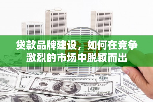 琼中贷款品牌建设，如何在竞争激烈的市场中脱颖而出
