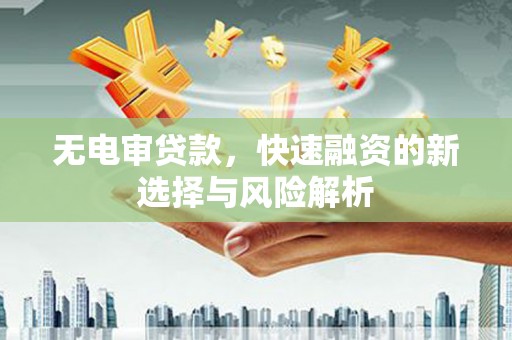 琼中无电审贷款，快速融资的新选择与风险解析