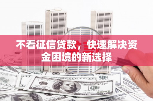 琼中不看征信贷款，快速解决资金困境的新选择