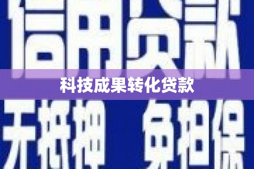 琼中科技成果转化贷款
