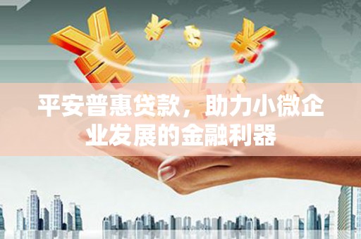 琼中平安普惠贷款，助力小微企业发展的金融利器