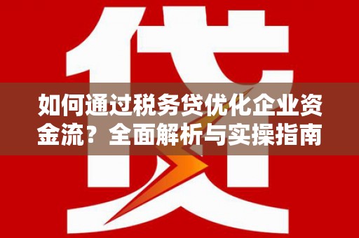 琼中如何通过税务贷优化企业资金流？全面解析与实操指南