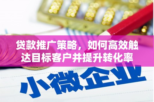 琼中贷款推广策略，如何高效触达目标客户并提升转化率