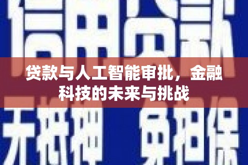 琼中贷款与人工智能审批，金融科技的未来与挑战