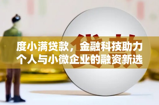 琼中度小满贷款，金融科技助力个人与小微企业的融资新选择