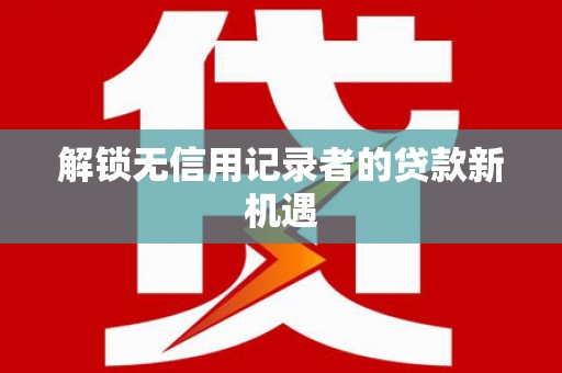 琼中解锁无信用记录者的贷款新机遇