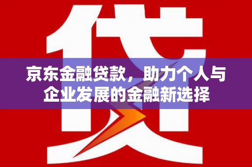 琼中京东金融贷款，助力个人与企业发展的金融新选择