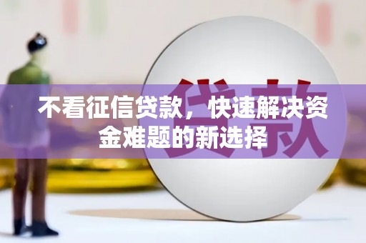 琼中不看征信贷款，快速解决资金难题的新选择