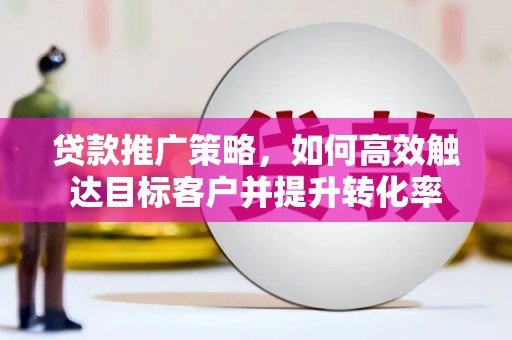 琼中贷款推广策略，如何高效触达目标客户并提升转化率