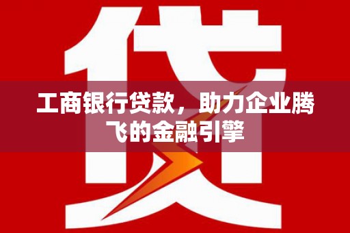 琼中工商银行贷款，助力企业腾飞的金融引擎