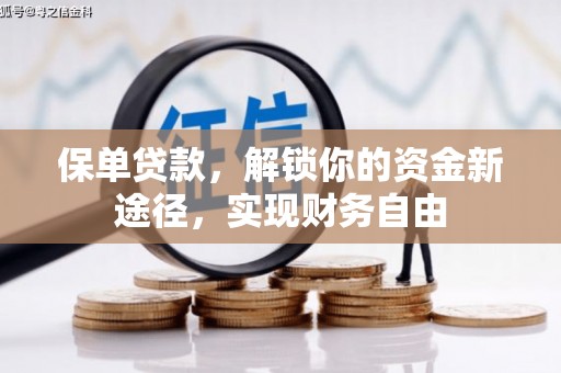 琼中保单贷款，解锁你的资金新途径，实现财务自由