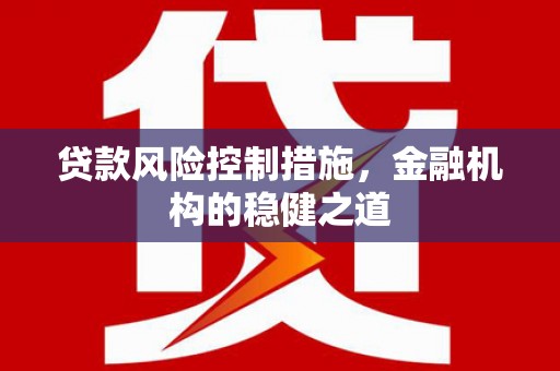 琼中贷款风险控制措施，金融机构的稳健之道