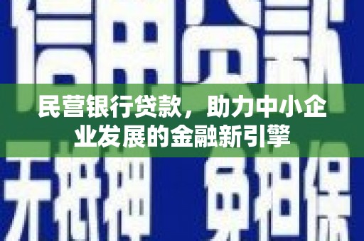 琼中民营银行贷款，助力中小企业发展的金融新引擎