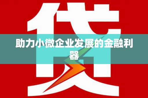 琼中助力小微企业发展的金融利器