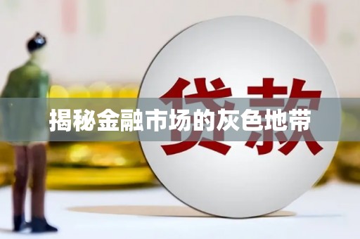 琼中揭秘金融市场的灰色地带