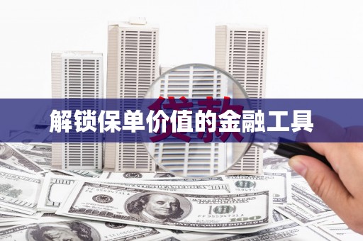 琼中解锁保单价值的金融工具