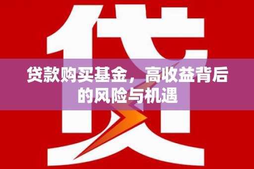 琼中贷款购买基金，高收益背后的风险与机遇
